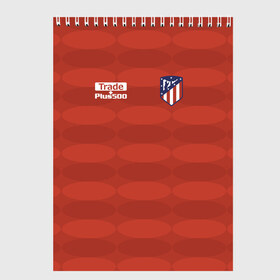 Скетчбук с принтом Atletico Madrid Original #10 , 100% бумага
 | 48 листов, плотность листов — 100 г/м2, плотность картонной обложки — 250 г/м2. Листы скреплены сверху удобной пружинной спиралью | атлетико мадрид | эмблема