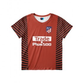 Детская футболка 3D с принтом Atletico Madrid Original #12 , 100% гипоаллергенный полиэфир | прямой крой, круглый вырез горловины, длина до линии бедер, чуть спущенное плечо, ткань немного тянется | 