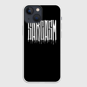 Чехол для iPhone 13 mini с принтом Сарказм ,  |  | calligraphy | fonts | lettering | sarcasm | script | каллиграфия | надпись | сарказм | шрифт