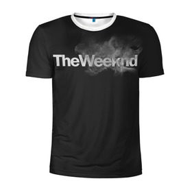 Мужская футболка 3D спортивная с принтом Smoke , 100% полиэстер с улучшенными характеристиками | приталенный силуэт, круглая горловина, широкие плечи, сужается к линии бедра | the weeknd
