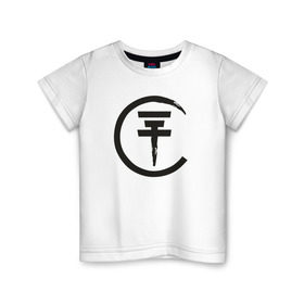 Детская футболка хлопок с принтом Tokio , 100% хлопок | круглый вырез горловины, полуприлегающий силуэт, длина до линии бедер | bill kaulitz | tokio hotel | билл каулиц