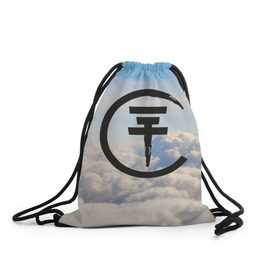 Рюкзак-мешок 3D с принтом Clouds Tokio Hotel , 100% полиэстер | плотность ткани — 200 г/м2, размер — 35 х 45 см; лямки — толстые шнурки, застежка на шнуровке, без карманов и подкладки | Тематика изображения на принте: bill kaulitz | tokio hotel | билл каулиц