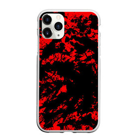 Чехол для iPhone 11 Pro матовый с принтом Красные краски , Силикон |  | abstraction | абстракция красок | брызги красок | краска | красные краски | потертость красок | разводы красок | черно белый