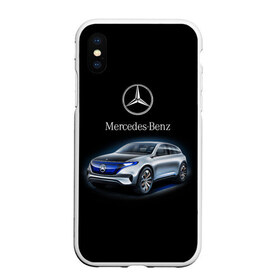 Чехол для iPhone XS Max матовый с принтом Mercedes-Benz , Силикон | Область печати: задняя сторона чехла, без боковых панелей | kомпания производитель легковых автомобилей премиального класса | немецкое качество