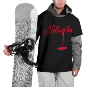 Накидка на куртку 3D с принтом Кровавый хэллоуин , 100% полиэстер |  | 31 октября | halloween | день святых | праздник | праздник мертвых | тыква | хэллоуин