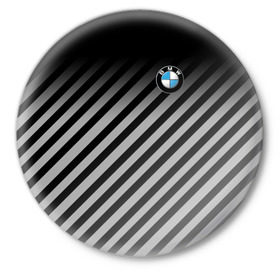 Значок с принтом BMW 2018 Black Collection ,  металл | круглая форма, металлическая застежка в виде булавки | Тематика изображения на принте: bmw | автомобильные | бмв | машины