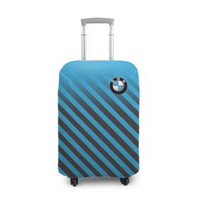 Чехол для чемодана 3D с принтом BMW 2018 Blue Line , 86% полиэфир, 14% спандекс | двустороннее нанесение принта, прорези для ручек и колес | bmw | автомобильные | бмв | машины