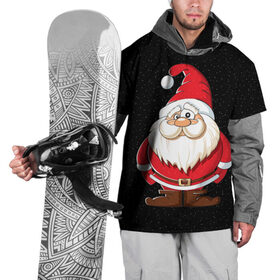 Накидка на куртку 3D с принтом Санта , 100% полиэстер |  | Тематика изображения на принте: christmas | new year | дед мороз | елка | зима | клаус | метель | мороз | новый год | праздник | рождество | санта | снег | снеговик | снегурочка
