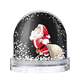 Водяной шар с принтом Санта , Пластик | Изображение внутри шара печатается на глянцевой фотобумаге с двух сторон | Тематика изображения на принте: christmas | new year | дед мороз | елка | зима | клаус | метель | мороз | новый год | праздник | рождество | санта | снег | снеговик | снегурочка