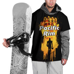 Накидка на куртку 3D с принтом Тихоокеанский рубеж , 100% полиэстер |  | action | adventure | pacific rim | боевик | егерь | кайдзю | монстр