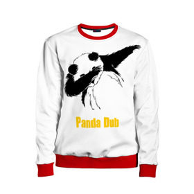 Детский свитшот 3D с принтом Panda dub , 100% полиэстер | свободная посадка, прямой крой, мягкая тканевая резинка на рукавах и понизу свитшота | Тематика изображения на принте: dab | dance | dub | movement | panda | движение | панда | танец