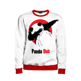Детский свитшот 3D с принтом Panda dub , 100% полиэстер | свободная посадка, прямой крой, мягкая тканевая резинка на рукавах и понизу свитшота | Тематика изображения на принте: dab | dance | dub | movement | panda | движение | панда | танец