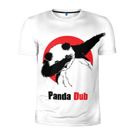 Мужская футболка 3D спортивная с принтом Panda dub , 100% полиэстер с улучшенными характеристиками | приталенный силуэт, круглая горловина, широкие плечи, сужается к линии бедра | dab | dance | dub | movement | panda | движение | панда | танец