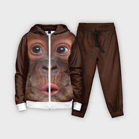 Детский костюм 3D с принтом Орангутанг BigFace ,  |  | bigface | глаза | голова | животные | лицо | обезьяна | орангутанг | рот