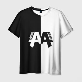 Мужская футболка 3D с принтом Asking Alexandria , 100% полиэфир | прямой крой, круглый вырез горловины, длина до линии бедер | aa | alexandria | asking | аа | александрия | аликсандрия | аскен | аскин | аскинг | бен брюс | группа | дэнни уорсноп | метал | музыка | пост | рок | хэви | электроникор