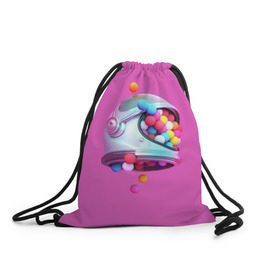 Рюкзак-мешок 3D с принтом Colorful balls , 100% полиэстер | плотность ткани — 200 г/м2, размер — 35 х 45 см; лямки — толстые шнурки, застежка на шнуровке, без карманов и подкладки | balls | colorful | helmet | pink | колорит | космонавт | космос | розовый | скафандр | цвет | шарики | шары | шлем