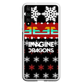 Чехол для Honor 20 с принтом Праздничный Imagine Dragons , Силикон | Область печати: задняя сторона чехла, без боковых панелей | альтернативный | американская | группа | драгонс | имеджин | инди | индирок | новогодний | поп | рождество | рок | свитер | электроник