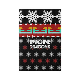 Обложка для паспорта матовая кожа с принтом Праздничный Imagine Dragons , натуральная матовая кожа | размер 19,3 х 13,7 см; прозрачные пластиковые крепления | альтернативный | американская | группа | драгонс | имеджин | инди | индирок | новогодний | поп | рождество | рок | свитер | электроник