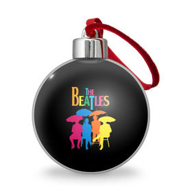 Ёлочный шар с принтом The beatles , Пластик | Диаметр: 77 мм | british | rock | the beatles