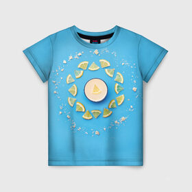 Детская футболка 3D с принтом Лимончик , 100% гипоаллергенный полиэфир | прямой крой, круглый вырез горловины, длина до линии бедер, чуть спущенное плечо, ткань немного тянется | energy diet | nl | нл