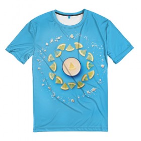 Мужская футболка 3D с принтом Лимончик , 100% полиэфир | прямой крой, круглый вырез горловины, длина до линии бедер | Тематика изображения на принте: energy diet | nl | нл
