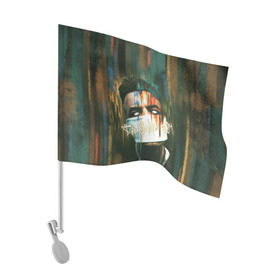 Флаг для автомобиля с принтом Sayonara boy 2 , 100% полиэстер | Размер: 30*21 см | allj | eldzhey | sayonaraboy | алексей узенюк | рэпер | хип хоп | элджей