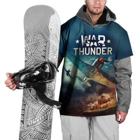 Накидка на куртку 3D с принтом Гром войны , 100% полиэстер |  | war thunder | гром войны