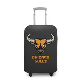 Чехол для чемодана 3D с принтом Chicago bulls , 86% полиэфир, 14% спандекс | двустороннее нанесение принта, прорези для ручек и колес | chicago bulls | баскетбол