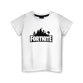 Детская футболка хлопок с принтом Fortnite , 100% хлопок | круглый вырез горловины, полуприлегающий силуэт, длина до линии бедер | fortnite