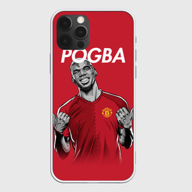Чехол для iPhone 12 Pro Max с принтом Pogba Manchester United , Силикон |  | Тематика изображения на принте: mu | paul | pogba | манчестер юнайтед | мю | погба | форма