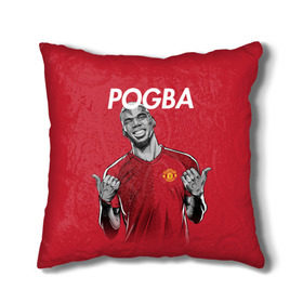 Подушка 3D с принтом Pogba Manchester United , наволочка – 100% полиэстер, наполнитель – холлофайбер (легкий наполнитель, не вызывает аллергию). | состоит из подушки и наволочки. Наволочка на молнии, легко снимается для стирки | mu | paul | pogba | манчестер юнайтед | мю | погба | форма