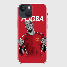 Чехол для iPhone 13 mini с принтом Pogba Manchester United ,  |  | mu | paul | pogba | манчестер юнайтед | мю | погба | форма