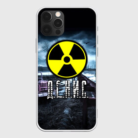 Чехол для iPhone 12 Pro Max с принтом S T A L K E R - Д Е Н И С , Силикон |  | stalker | волки | грузовик | ден | денис | денчик | знак | имя | мрак | опасность | припять | птицы | радиация | сталкер | чернобыль