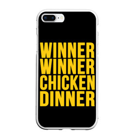 Чехол для iPhone 7Plus/8 Plus матовый с принтом Winner winner chicken dinner , Силикон | Область печати: задняя сторона чехла, без боковых панелей | battle royale | playerunknown | playerunknowns | playerunknowns battlegrounds | pubg | онлайн игра