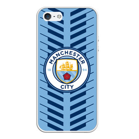 Чехол для iPhone 5/5S матовый с принтом Manchester city , Силикон | Область печати: задняя сторона чехла, без боковых панелей | fc | manchester city | манчестер сити | спорт | спортивные | футбол | футбольный