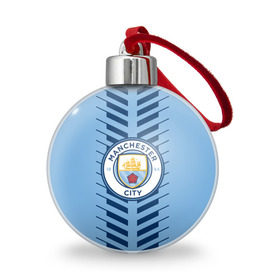Ёлочный шар с принтом Manchester city , Пластик | Диаметр: 77 мм | fc | manchester city | манчестер сити | спорт | спортивные | футбол | футбольный