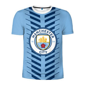 Мужская футболка 3D спортивная с принтом Manchester city , 100% полиэстер с улучшенными характеристиками | приталенный силуэт, круглая горловина, широкие плечи, сужается к линии бедра | fc | manchester city | манчестер сити | спорт | спортивные | футбол | футбольный