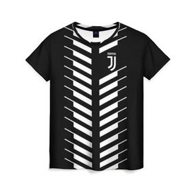 Женская футболка 3D с принтом Juventus 2018 Creative #2 , 100% полиэфир ( синтетическое хлопкоподобное полотно) | прямой крой, круглый вырез горловины, длина до линии бедер | juventus | футбол | футбольный клуб | ювентус