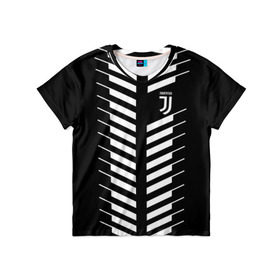 Детская футболка 3D с принтом Juventus 2018 Creative #2 , 100% гипоаллергенный полиэфир | прямой крой, круглый вырез горловины, длина до линии бедер, чуть спущенное плечо, ткань немного тянется | juventus | футбол | футбольный клуб | ювентус