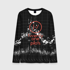 Мужской лонгслив 3D с принтом Twenty one pilots , 100% полиэстер | длинные рукава, круглый вырез горловины, полуприлегающий силуэт | rock | t.o.p. | top | twenty one pilots | рок