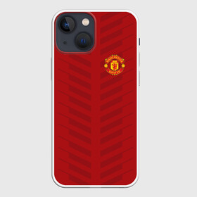 Чехол для iPhone 13 mini с принтом Manchester United Creative 1 ,  |  | emirates | fc | manchester united | абстракция | геометрия | зож | клуб | линии | манчестер юнайтед | модные | мяч | россии | спорт | спортивные | стиль | тренды | футбол | футбольный клуб | экстрим | эмблема