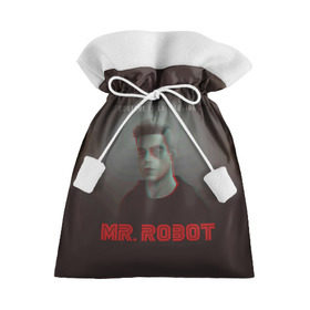 Подарочный 3D мешок с принтом Mr Robot , 100% полиэстер | Размер: 29*39 см | mister robot | mr robot | rami malek | мистер робот | рами малек