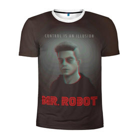 Мужская футболка 3D спортивная с принтом Mr Robot , 100% полиэстер с улучшенными характеристиками | приталенный силуэт, круглая горловина, широкие плечи, сужается к линии бедра | mister robot | mr robot | rami malek | мистер робот | рами малек