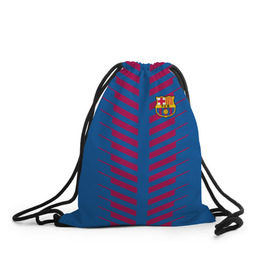 Рюкзак-мешок 3D с принтом FC Barcelona 2018 Creative , 100% полиэстер | плотность ткани — 200 г/м2, размер — 35 х 45 см; лямки — толстые шнурки, застежка на шнуровке, без карманов и подкладки | fc | fc barcelona | fcb | барселона | мяч | спорт | футбол | футбольный клуб