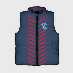 Женский жилет утепленный 3D с принтом PSG LOGO ORIGINAL UNIFORM  ПСЖ ФОРМА ,  |  | fc | fly emirates | paris | psg | лого | париж | псж | спорт | спортивные | фк | футбольный клуб