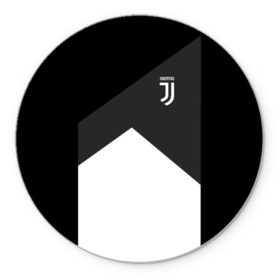 Коврик круглый с принтом Juventus 2018 Original #8 , резина и полиэстер | круглая форма, изображение наносится на всю лицевую часть | juventus | спорт | футбол | футбольный клуб | ювентус