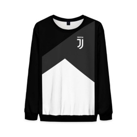 Мужской свитшот 3D с принтом Juventus 2018 Original #8 , 100% полиэстер с мягким внутренним слоем | круглый вырез горловины, мягкая резинка на манжетах и поясе, свободная посадка по фигуре | Тематика изображения на принте: juventus | спорт | футбол | футбольный клуб | ювентус