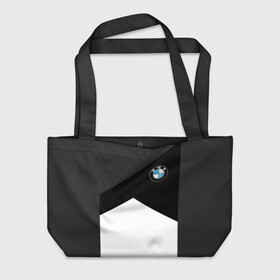 Пляжная сумка 3D с принтом BMW 2018 SportWear #3 , 100% полиэстер | застегивается на металлическую кнопку; внутренний карман застегивается на молнию. Стенки укреплены специальным мягким материалом, чтобы защитить содержимое от несильных ударов
 | bmw | автомобильные | бмв | машины