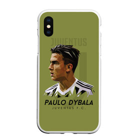 Чехол для iPhone XS Max матовый с принтом Paulo Dybala Juventus FC , Силикон | Область печати: задняя сторона чехла, без боковых панелей | dibala | dybala | juve | juventus | juvi | kit | russia | world cup | бонусная | гостевая | дибала | домашняя | италия | футбол | чемпионат мира | юве | ювентус | юви