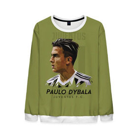 Мужской свитшот 3D с принтом Paulo Dybala Juventus FC , 100% полиэстер с мягким внутренним слоем | круглый вырез горловины, мягкая резинка на манжетах и поясе, свободная посадка по фигуре | Тематика изображения на принте: dibala | dybala | juve | juventus | juvi | kit | russia | world cup | бонусная | гостевая | дибала | домашняя | италия | футбол | чемпионат мира | юве | ювентус | юви